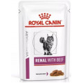  Royal Canin "Renal Feline" для кошек с почечной недостаточностью, с говядиной, 85 г...