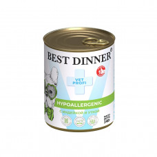 Best Dinner Exclusive Vet Profi Hypoallergenic С индейкой и уткой 340 гр