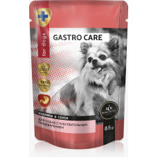 Секрет  пауч для собак "Gastro care"с чувствит.пищевар. кусочки с индейкой в соусе, 85 гр
