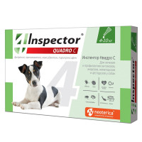  Инспектор Quadro для собак капли 4-10кг ...