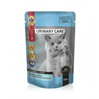 Секрет пауч для кошек "Urinary care" для профилактики мкб кусочки с ягненком в соусе, 85 гр...