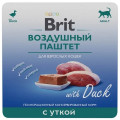 BRIT PREMIUM, Воздушный паштет для взрослых кошек, Утка, 100г,...
