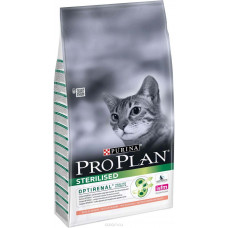 Корм сухой Pro Plan "Sterilised" для кастрированных котов и стерилизованных кошек, с лососем, 10 кг