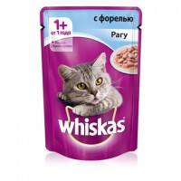 Влажный корм для кошек Whiskas ра гу с форелью 85 г