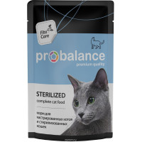Корм консервированный ProBalance "Sterilized" для стерилизованных кошек и кастрированных котов, 85 г...