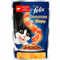 Корм для кошек FELIX (Феликс) Sensation Говядина, томат конс. 85г...