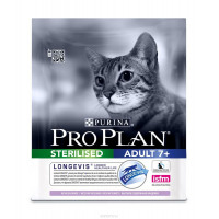Корм сухой Pro Plan "Sterilised", для взрослых стерилизованных кошек и кастрированных котов старше 7 лет, с ин...