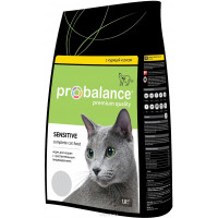 Корм сухой ProBalance "Sensitive" для кошек с чувствительным пищеварением, с курицей и рисом, 1,8 кг...