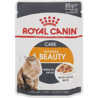 Консервы Royal Canin "Intense Beauty", для поддержания красоты шерсти кошек, мелкие кусочки в желе, 85 г...