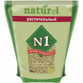 Наполнитель для кошачьего туалета №1 "Naturel. Растительный", комкующийся, 4,5 л...