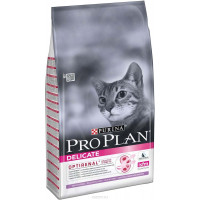 Корм сухой Pro Plan "Delicate" для кошек с чувствительным пищеварением или с особыми предпочтениями, с индейкой, 10 кг