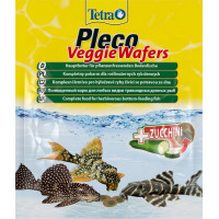 Корм Tetra "Pleco Veggie Waffers", для донных рыб, с добавлением цуккини, пластинки, 15 г