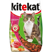 Корм сухой для кошек "Kitekat", телятина аппетитная, 800 г
