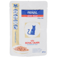 Консервы Royal Canin "Renal Feline" для кошек с почечной недостаточностью, с говядиной, 85 г...