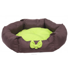 Лежанка для собак Lion Manufactory "Комфорт", цвет: зеленый, размер S, 53 х 48 х 16 см