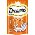 Лакомство для взрослых кошек "Dreamies", подушечки с курицей, 60 г...