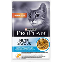 Консервы Pro Plan "Nutri Savour", для взрослых кошек с чувствительной кожей, с треской, 85 г
