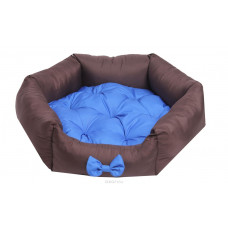 Лежанка для собак Lion Manufactory "Комфорт", цвет: синий, размер S, 53 х 48 х 16 см