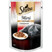 Консервы для кошек Sheba "Mini", с говядиной, 50 г