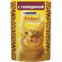 Консервы для кошек "Friskies", с говядиной, 85 г
