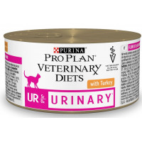 Консервы Pro Plan "Veterinary Diets. UR", для кошек, при мочекаменной болезни, с индейкой, 195 г