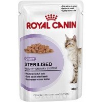 Консервы Royal Canin "Sterilised", для стерилизованных кошек, мелкие кусочки в соусе, 85 г...