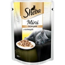 Консервы для кошек Sheba "Mini", с курицей, 50 г
