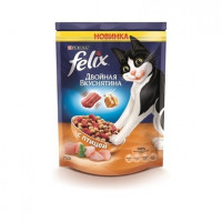 Корм для кошек Felix двойная вкуснятина с птицей
