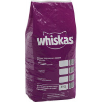 Корм сухой "Whiskas", для стерилизованных кошек и котов, с курицей и вкусными подушечками, 5 кг