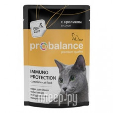 Корм ProBalance Immuno Protection 85g с кроликом в соусе для кошек