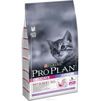 Корм сухой Pro Plan "Junior Delicate", для котят с чувствительным пищеварением, с индейкой, 1,5 кг...