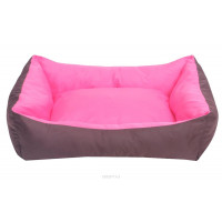 Лежанка для собак Lion Manufactory "Уют", цвет: розовый, размер L, 49 х 41 х 15 см...