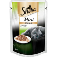 Консервы для кошек Sheba "Mini", с уткой, 50 г