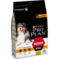 Корм сухой Pro Plan "Adult Original" для взрослых собак средних пород, с курицей и рисом, 3 кг...