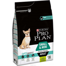Корм сухой Pro Plan "Optidigest" для собак мелких и карликовых пород с чувствительным пищеварением, с ягненком и рисом, 3 кг