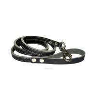 Поводок для собак Аркон "Стандарт", цвет: черный, ширина 1,6 см, длина 140 см