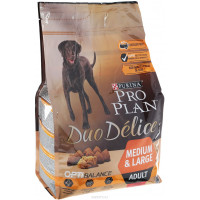 Корм сухой для собак Pro Plan "Duo Delice Adult", говядина с рисом, 2,5 кг