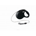 Поводок-рулетка Flexi "Classic Basic Mini XS" для собак до 8 кг, цвет: черный, 3 м...