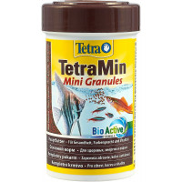 Корм сухой TetraMin "Mini Granules" для всех видов мелких декоративных рыб, в виде мини-гранул, 100 мл