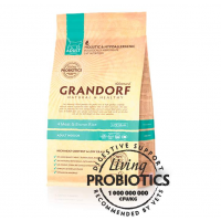 Grandorf Indoor Prebiotic сухой низкозерновой корм для взрослых кошек с 4 видами мяса и бурым рисом 400 г
