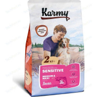 Сухой корм Karmy Sensitive Dog Medium & Maxi Лосось для собак средних и крупных пород с чувствительным пищеварением 2кг