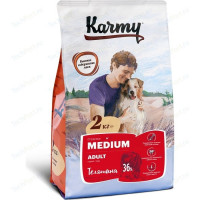 Сухой корм Karmy Medium Adult Dog Телятина для взрослых собак средних пород 2кг...