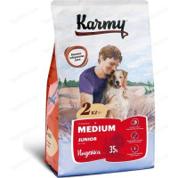 Сухой корм Karmy Medium Junior Dog Индейка для щенков средних пород 2кг