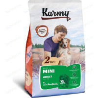 Сухой корм Karmy Mini Adult Dog Телятина для взрослых собак мелких пород 2кг...