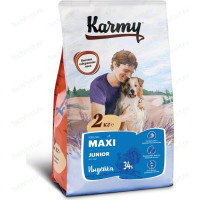 Сухой корм Karmy Maxi Junior Dog Индейка для щенков крупных пород 2кг
