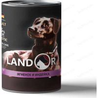 Консервы LANDOR ягненок и индейка для собак всех пород 400г