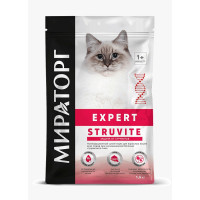 Мираторг сухой корм Struvite для взрослых кошек всех пород при мочекаменной болезни струвитного типа 0,4гр