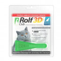 ROLF CLUB 3D R425 Капли от клещей, блох и комаров для кошек более 4кг...