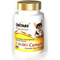 Витамины Unitabs "JuniorComplex", для щенков, 100 таблеток...