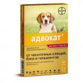 BAYER ADVOCATE 250 для собак от паразитов (10-25кг веса) 2,5мл/1 пипетка...